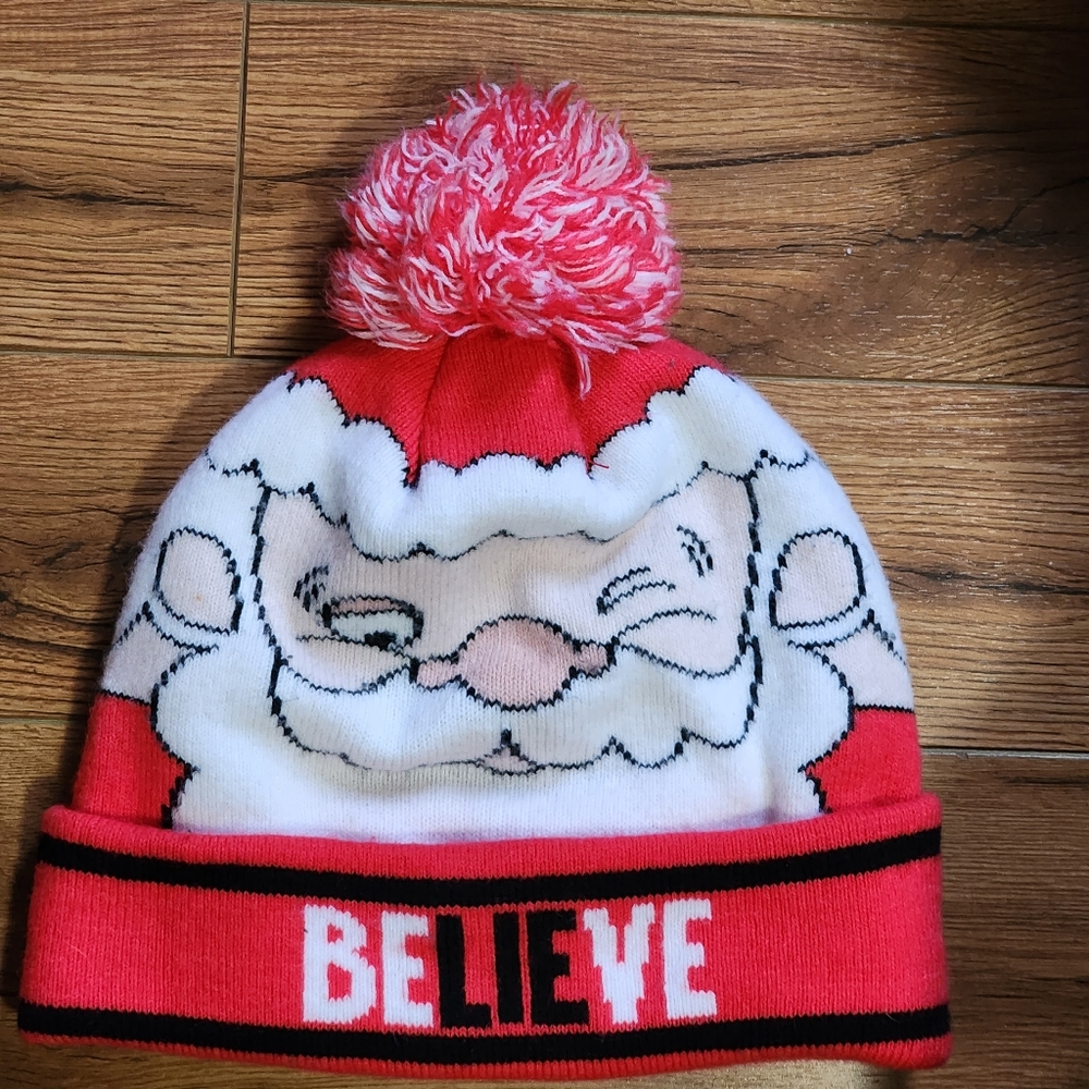 Santa "Believe" Funny Toque